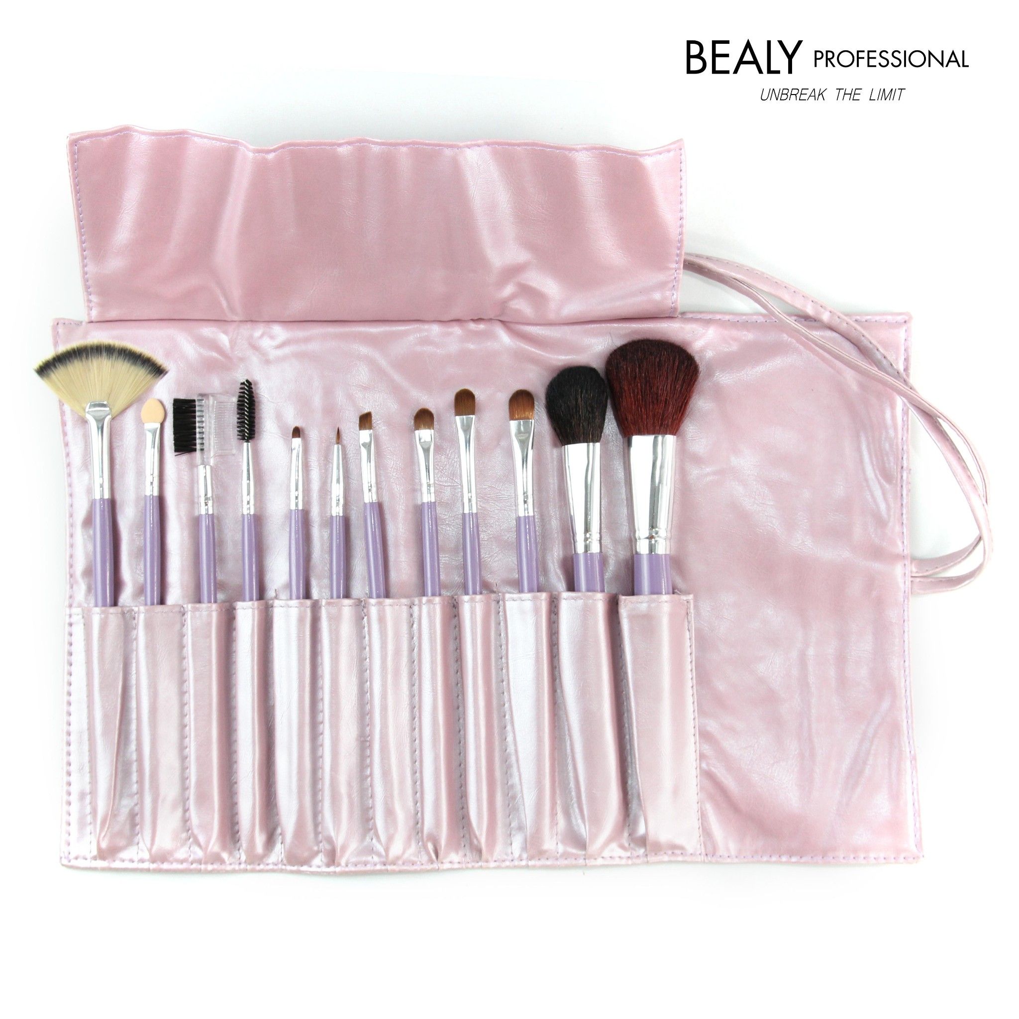 BỘ CỌ TRANG ĐIỂM BEALY 12 MÓN TÚI MÀU TÍM NHẠT