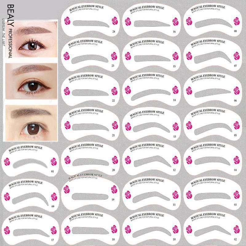 SET 24 MIẾNG KHUÔN KẺ CHÂN MÀY MAGICAL EYEBROW STYLE
