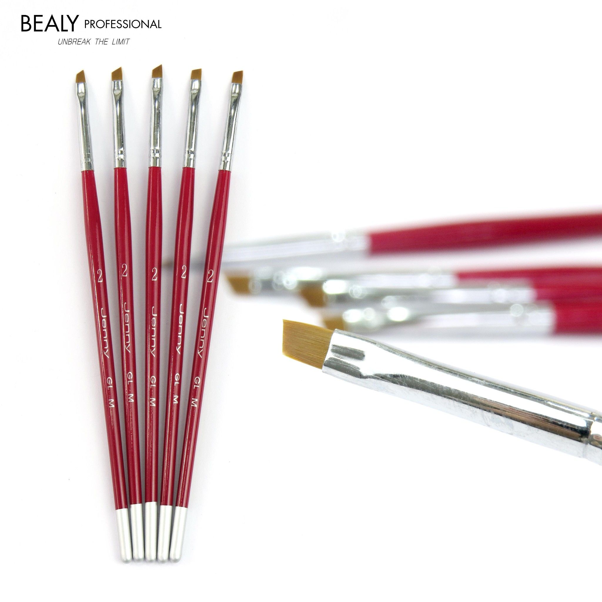 CỌ BẢN ĐẦU XÉO CÁN GỖ ĐỎ ĐUÔI BẠC JENNY GLM #2