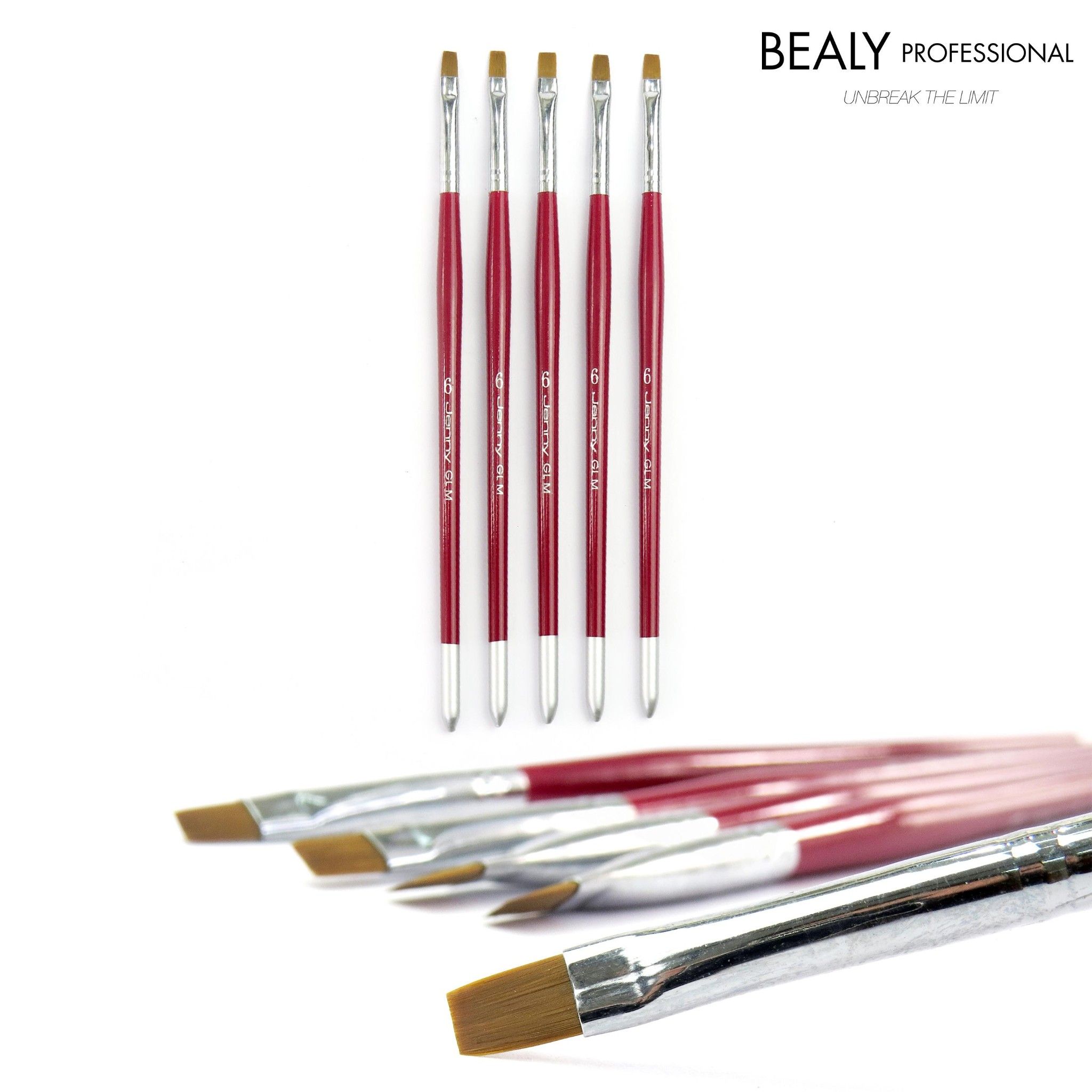 CỌ BẢN ĐẦU BẰNG CÁN GỖ ĐỎ ĐUÔI BẠC JENNY GLM #6