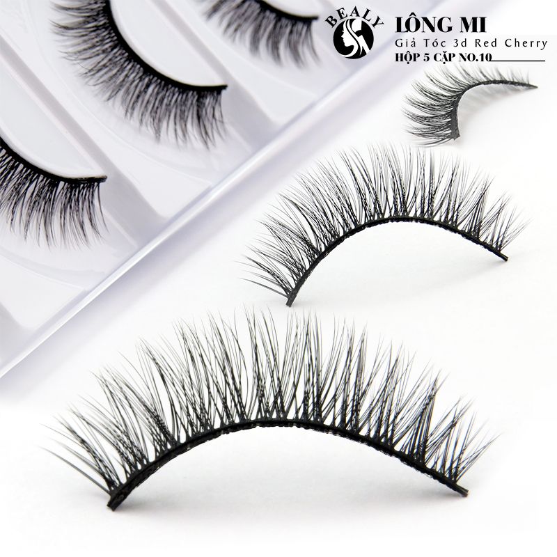 LÔNG MI GIẢ TÓC 3D RED CHERRY HỘP 5 CẶP NO.10