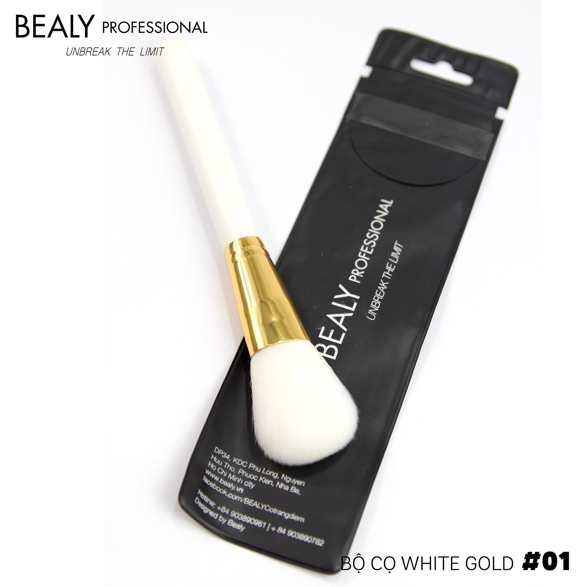 CỌ PHỦ PHẤN WHITE GOLD N0.01