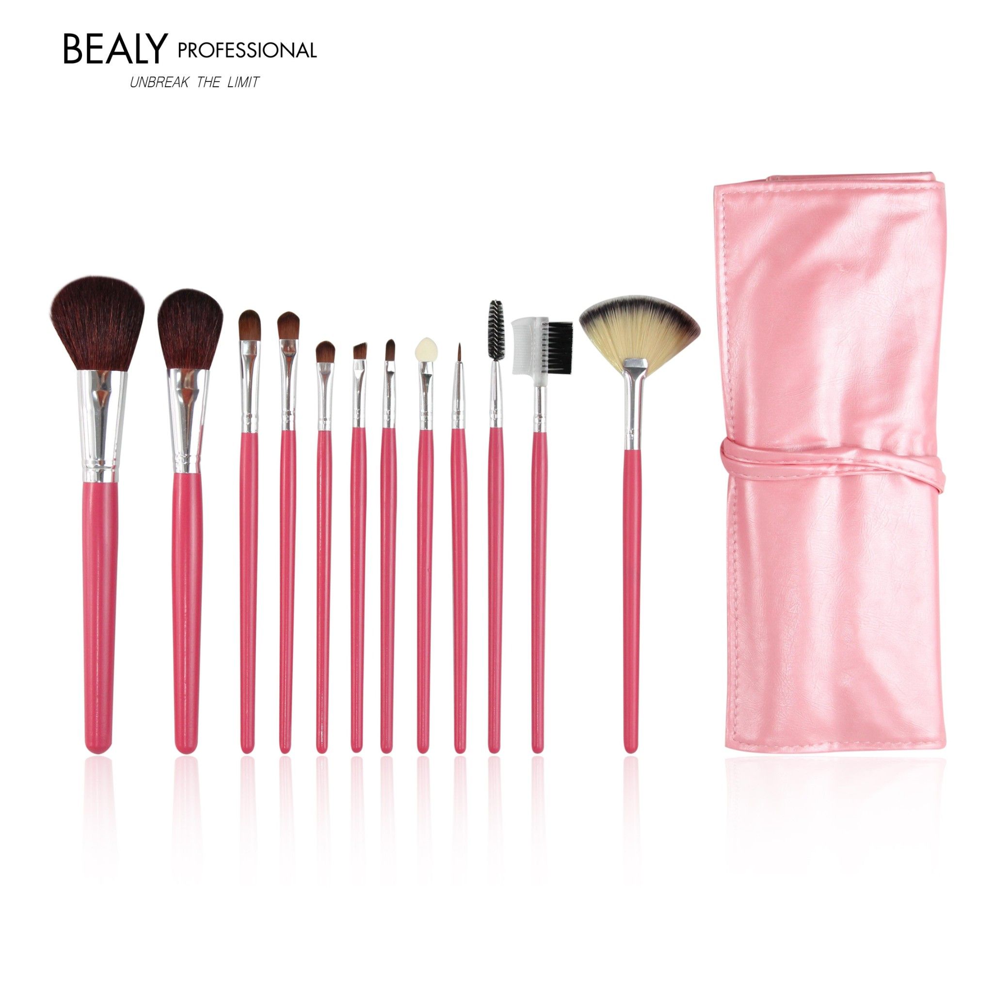 BỘ CỌ TRANG ĐIỂM BEALY 12 MÓN HỒNG PHẤN