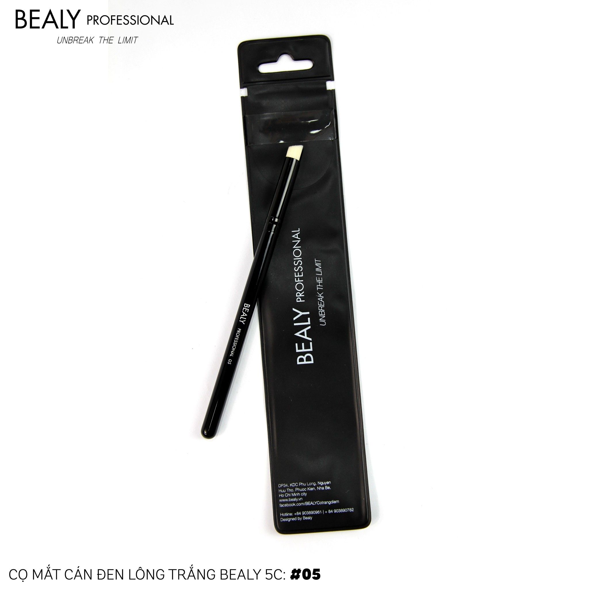 CỌ MẮT ĐẦU XÉO CÁN ĐEN LÔNG TRẮNG BEALY N0.05