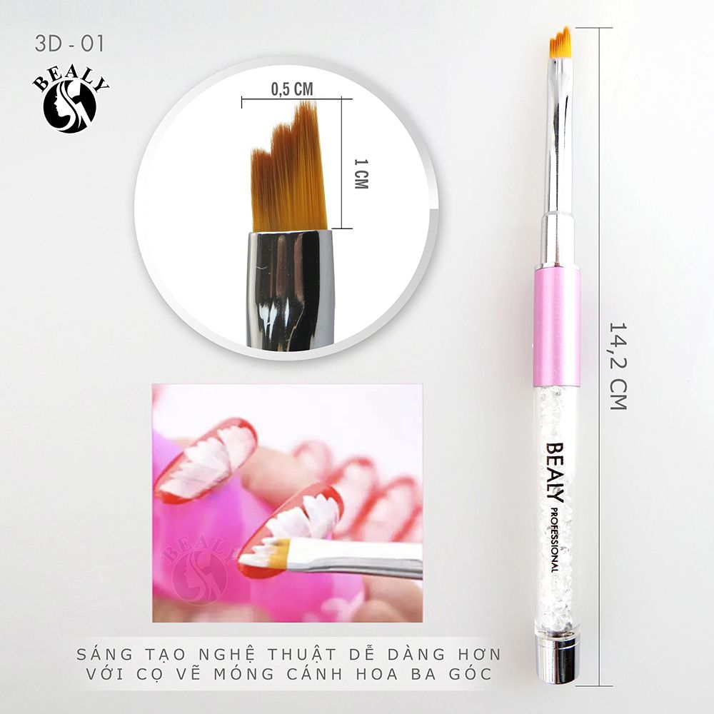 BỘ CỌ VẼ MÓNG 8 MÓN CÁN KIM CƯƠNG BEALY
