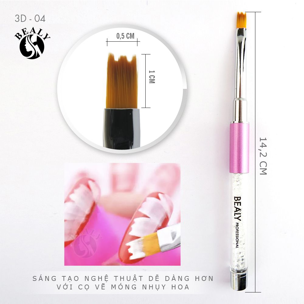BỘ CỌ VẼ MÓNG 8 MÓN CÁN KIM CƯƠNG BEALY