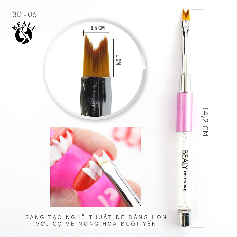 BỘ CỌ VẼ MÓNG 8 MÓN CÁN KIM CƯƠNG BEALY