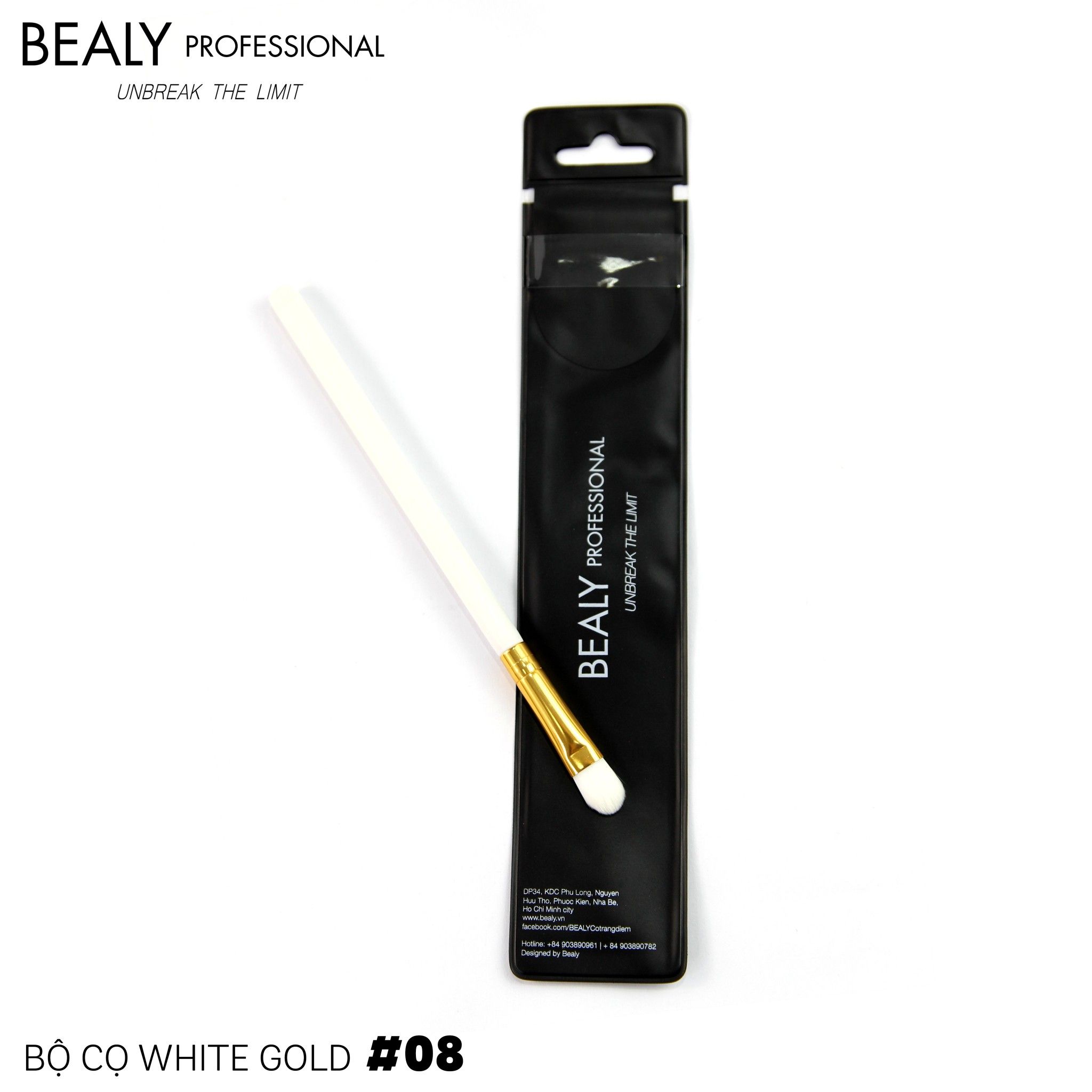 CỌ MẮT BẢN DẸT WHITE GOLD N0.08
