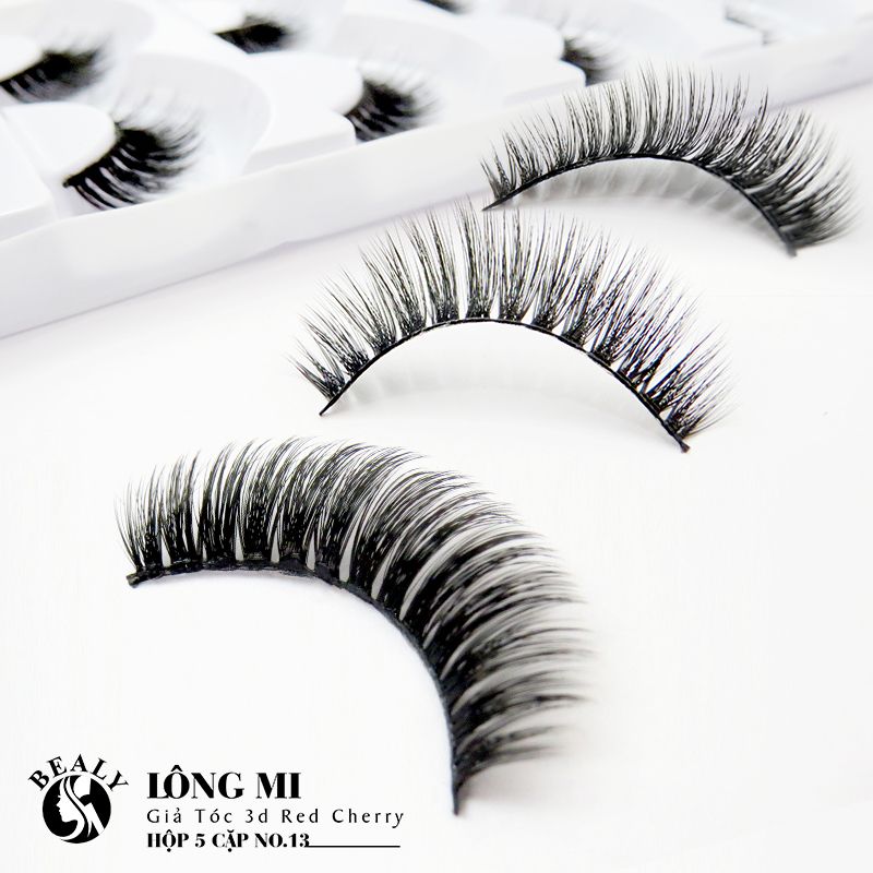 LÔNG MI GIẢ TÓC 3D RED CHERRY HỘP 5 CẶP NO.13