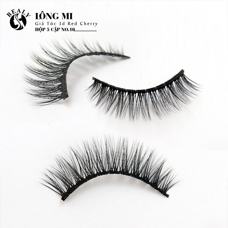 LÔNG MI GIẢ TÓC 3D RED CHERRY HỘP 5 CẶP NO.10