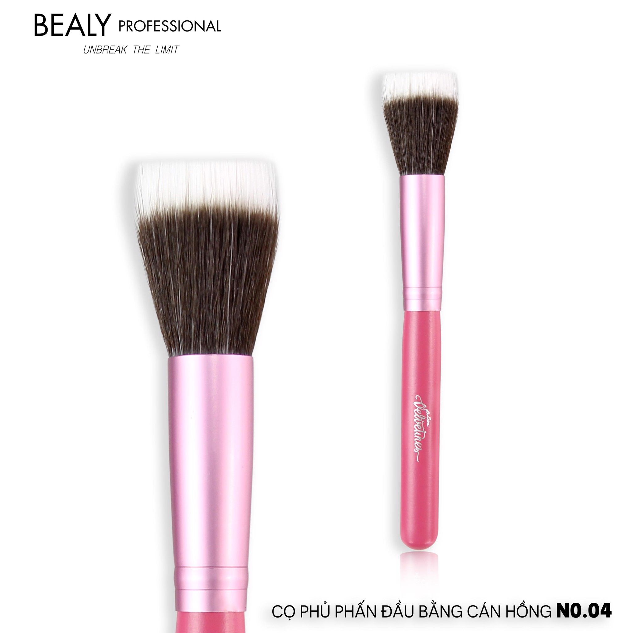 CỌ PHỦ PHẤN ĐẦU BẰNG CÁN HỒNG NO.04