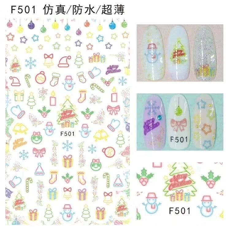STICKER DÁN MÓNG BABY GIRL TÚI HỒNG CARO VUÔNG F501