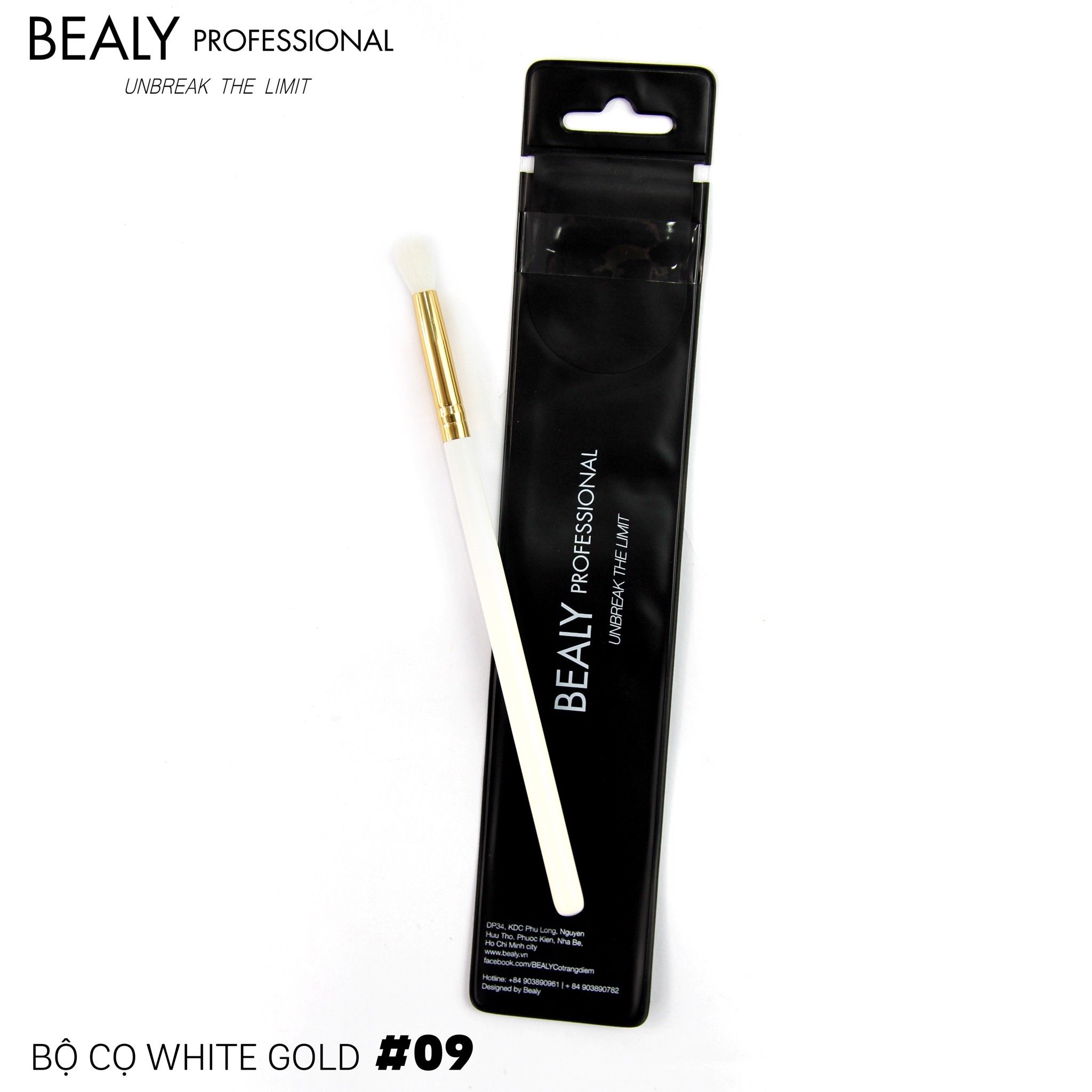CỌ TÁN PHẤN MẮT WHITE GOLD N0.09