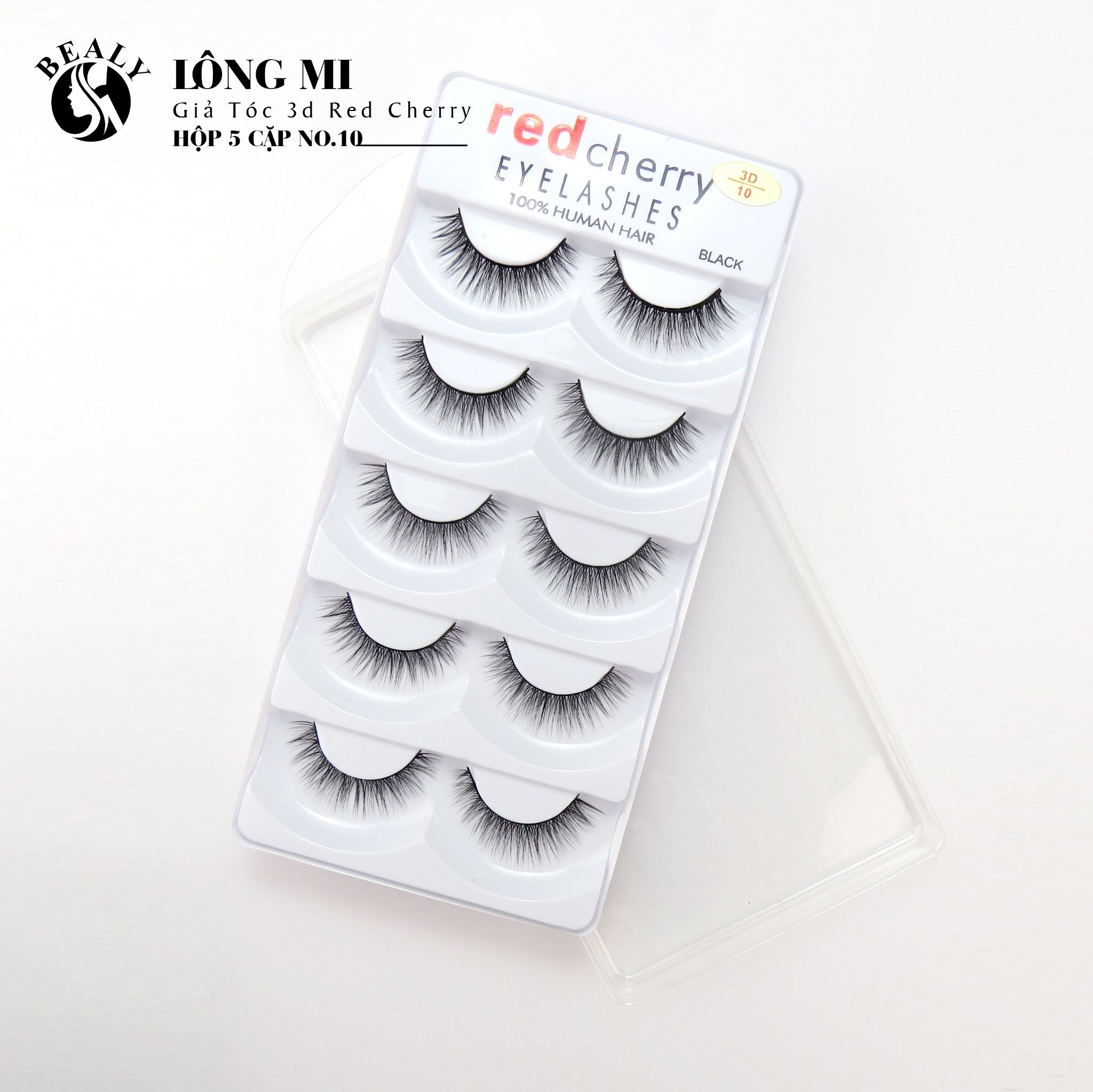 LÔNG MI GIẢ TÓC 3D RED CHERRY HỘP 5 CẶP NO.10