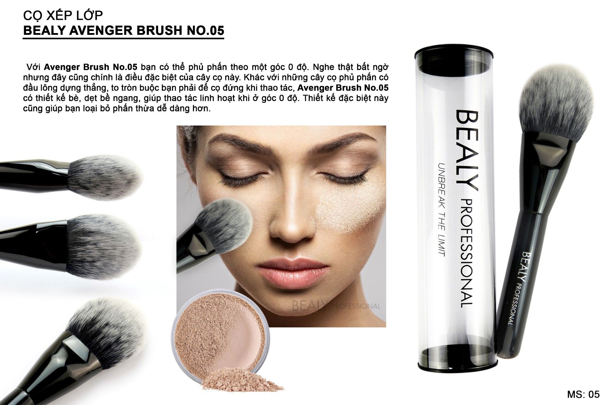 CỌ XẾP LỚP BEALY AVENGER BRUSH NO.05