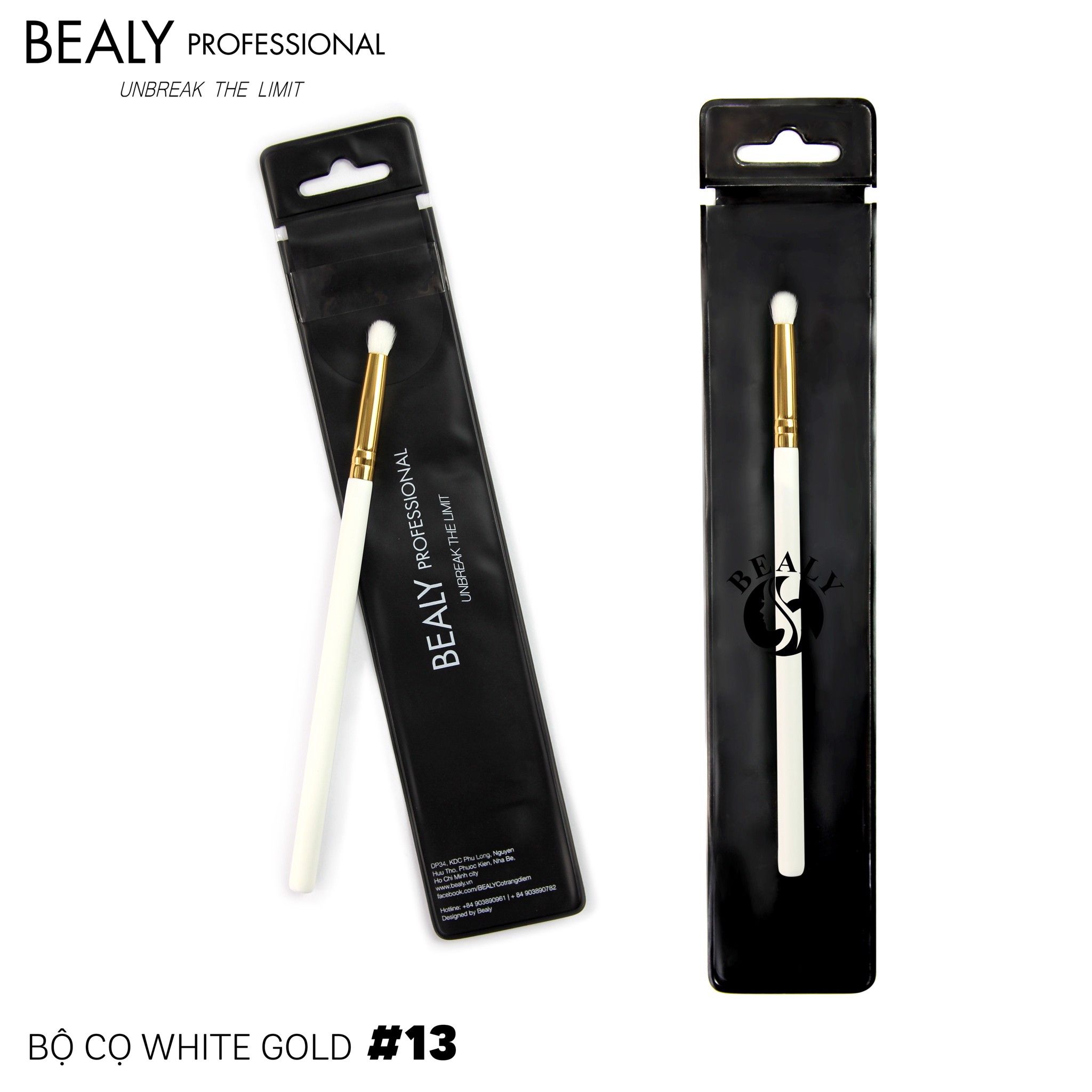 CỌ TÁN MÀU MẮT NHỎ WHITE GOLD N0.13