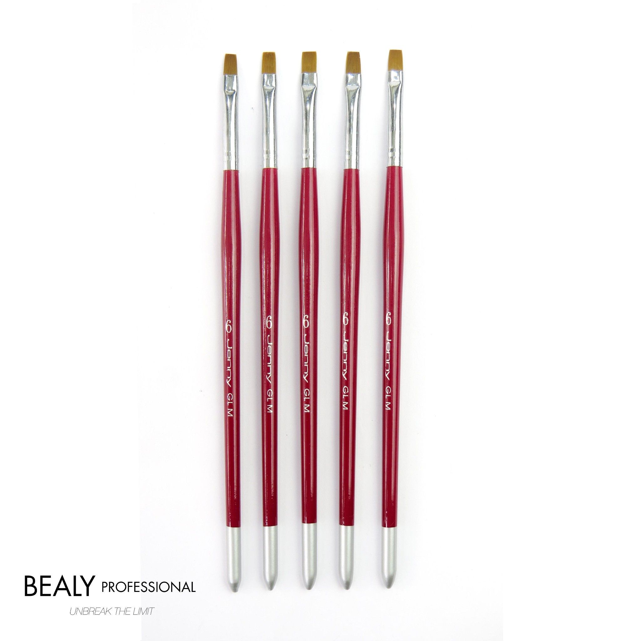 CỌ BẢN ĐẦU BẰNG CÁN GỖ ĐỎ ĐUÔI BẠC JENNY GLM #6