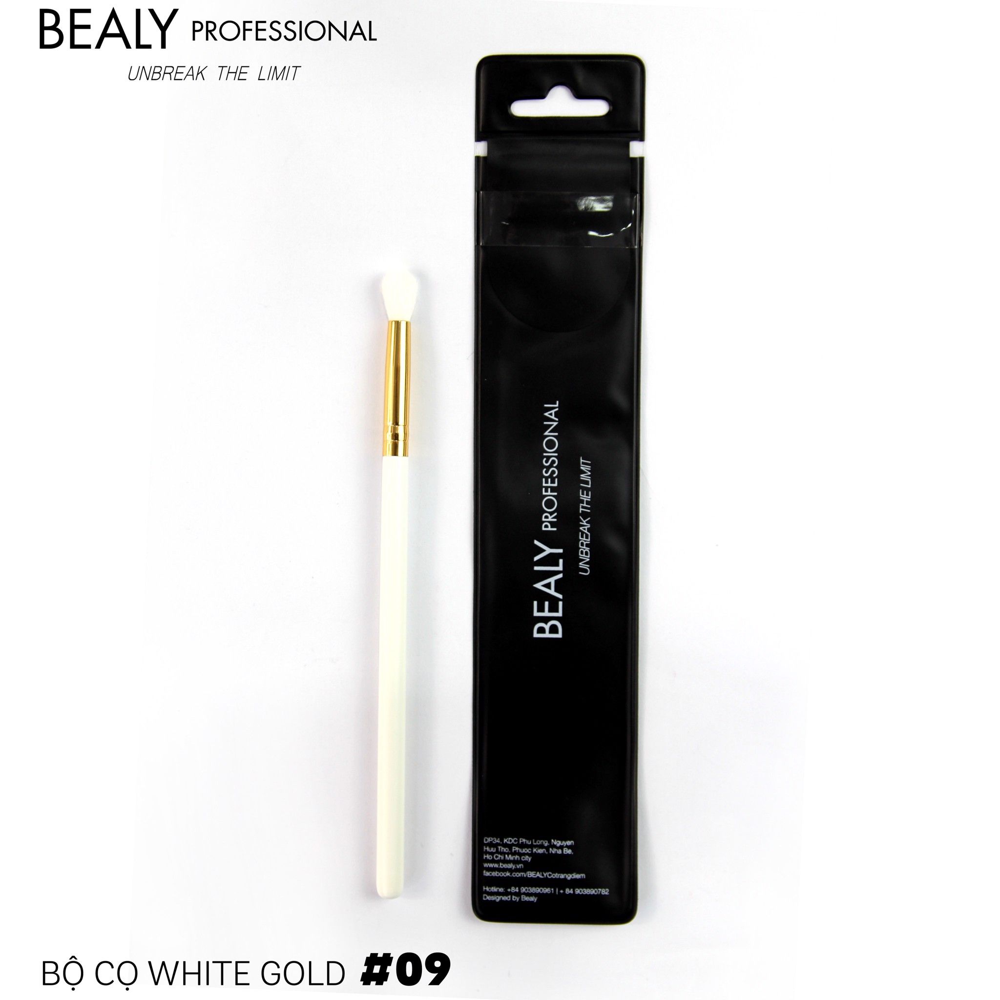 CỌ TÁN PHẤN MẮT WHITE GOLD N0.09