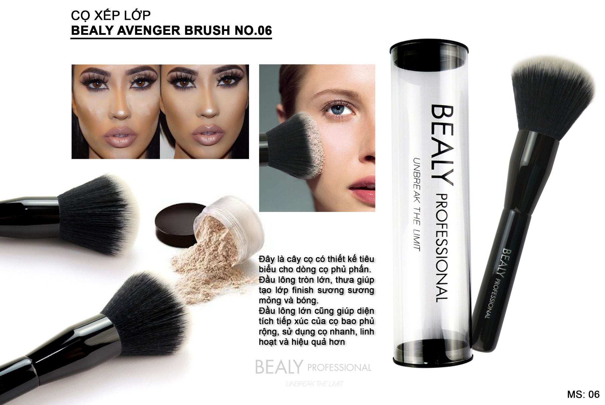 CỌ XẾP LỚP BEALY AVENGER BRUSH NO.06
