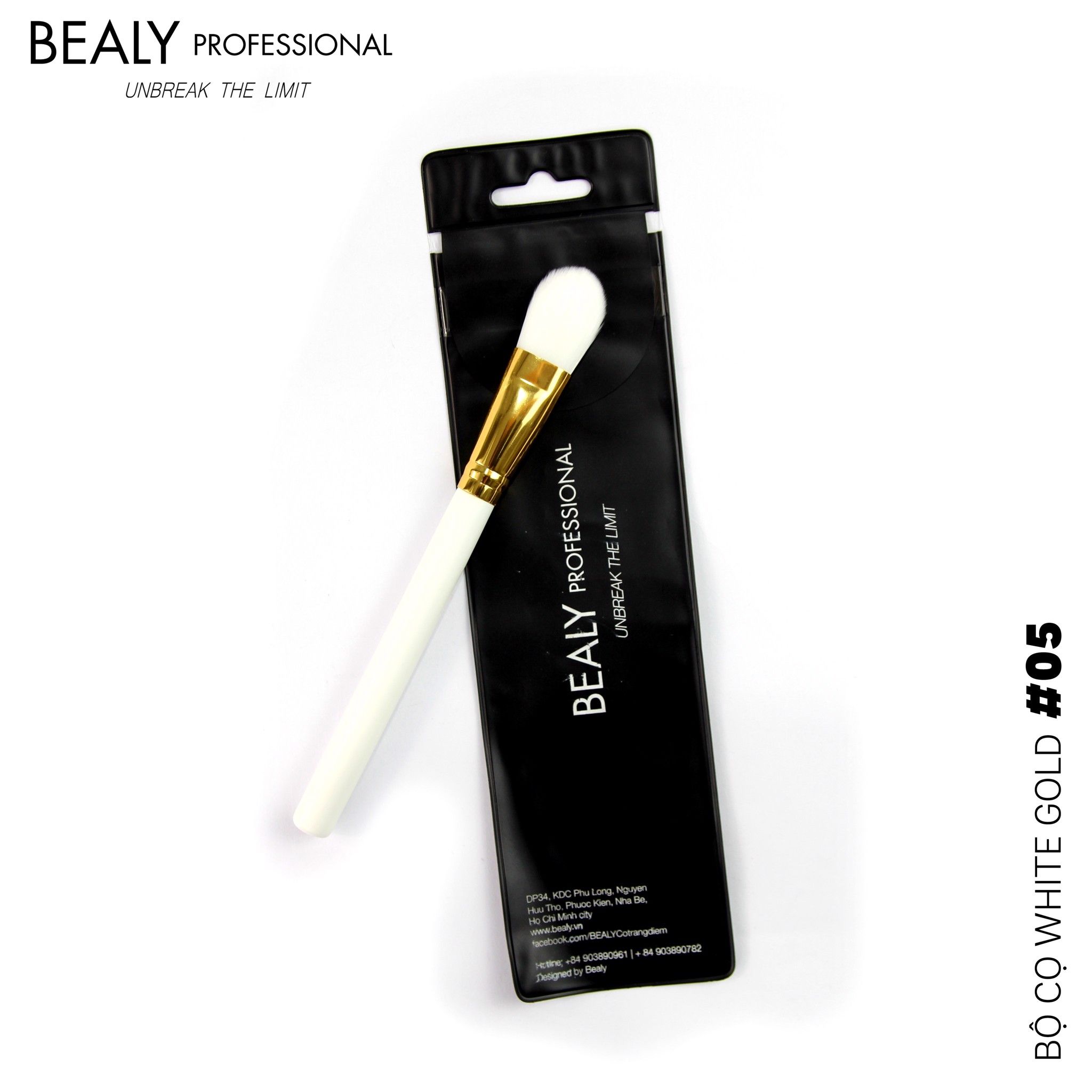 CỌ TÁN KEM NỀN BẢN DẸT WHITE GOLD N0.05