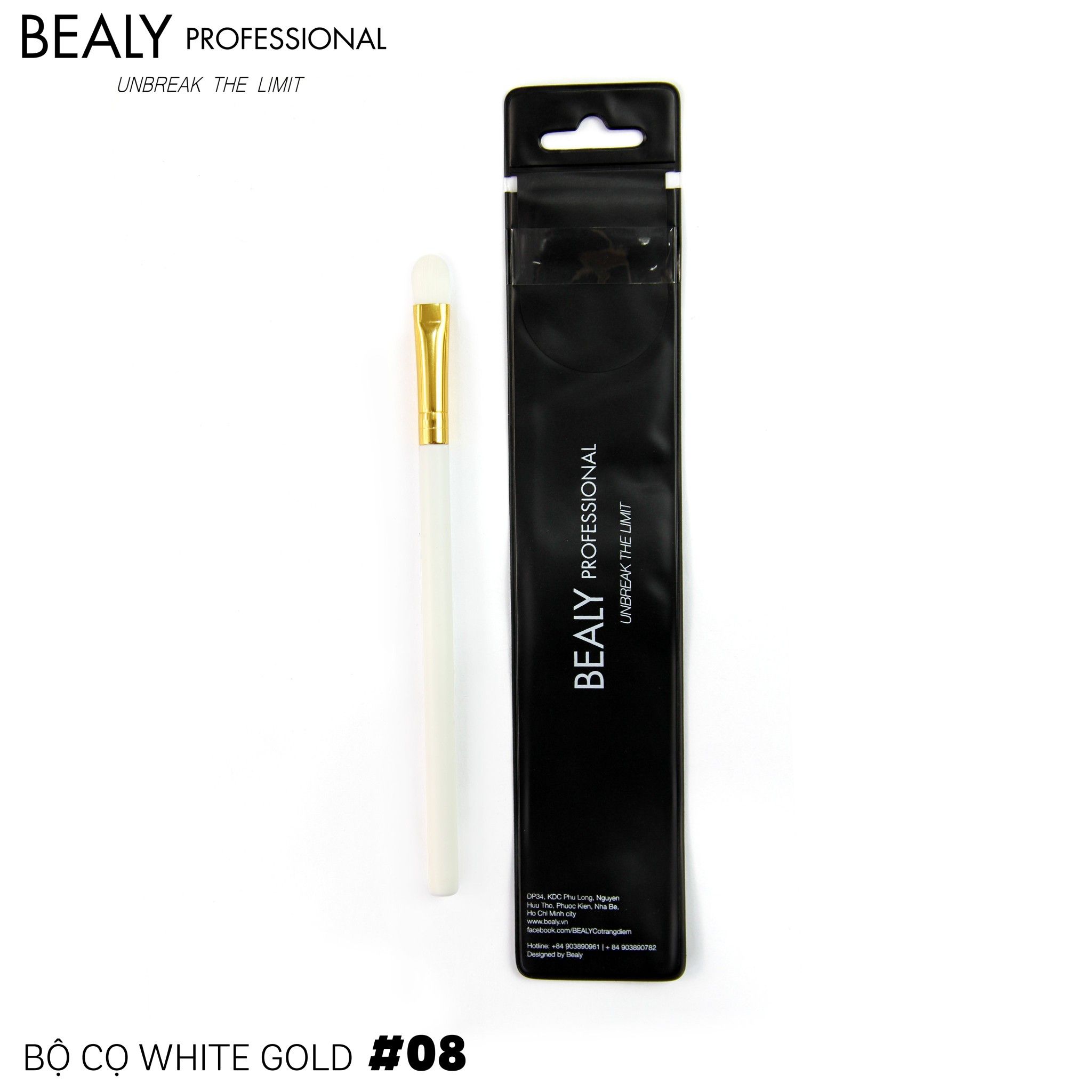 CỌ MẮT BẢN DẸT WHITE GOLD N0.08