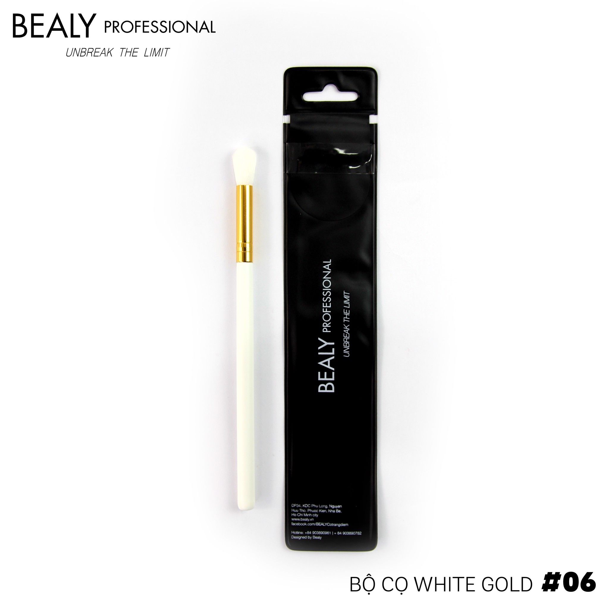 CỌ TÁN MÀU MẮT WHITE GOLD N0.06