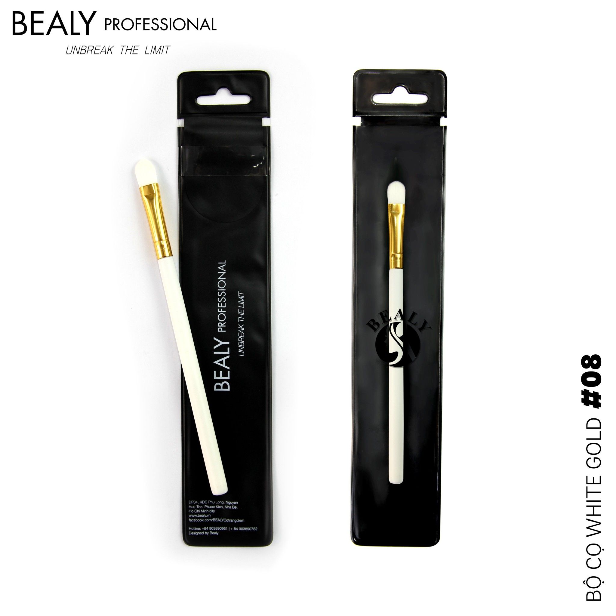 CỌ MẮT BẢN DẸT WHITE GOLD N0.08