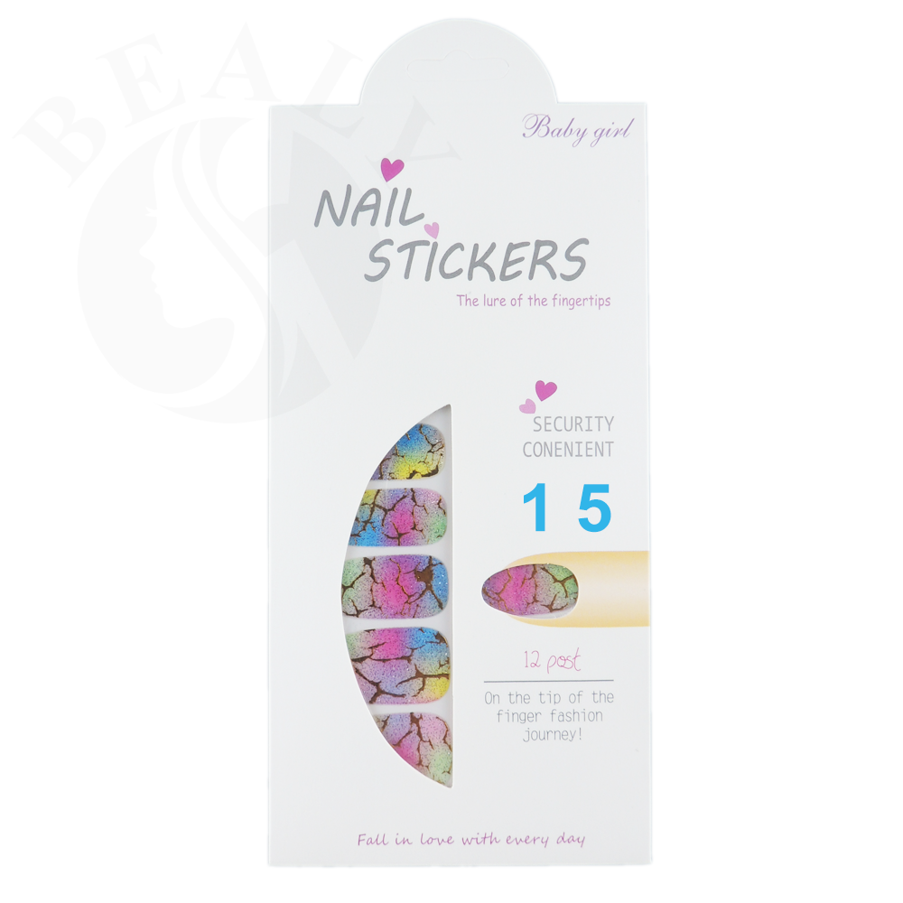 STICKER DÁN MÓNG TÚI MÀU TRẮNG #15