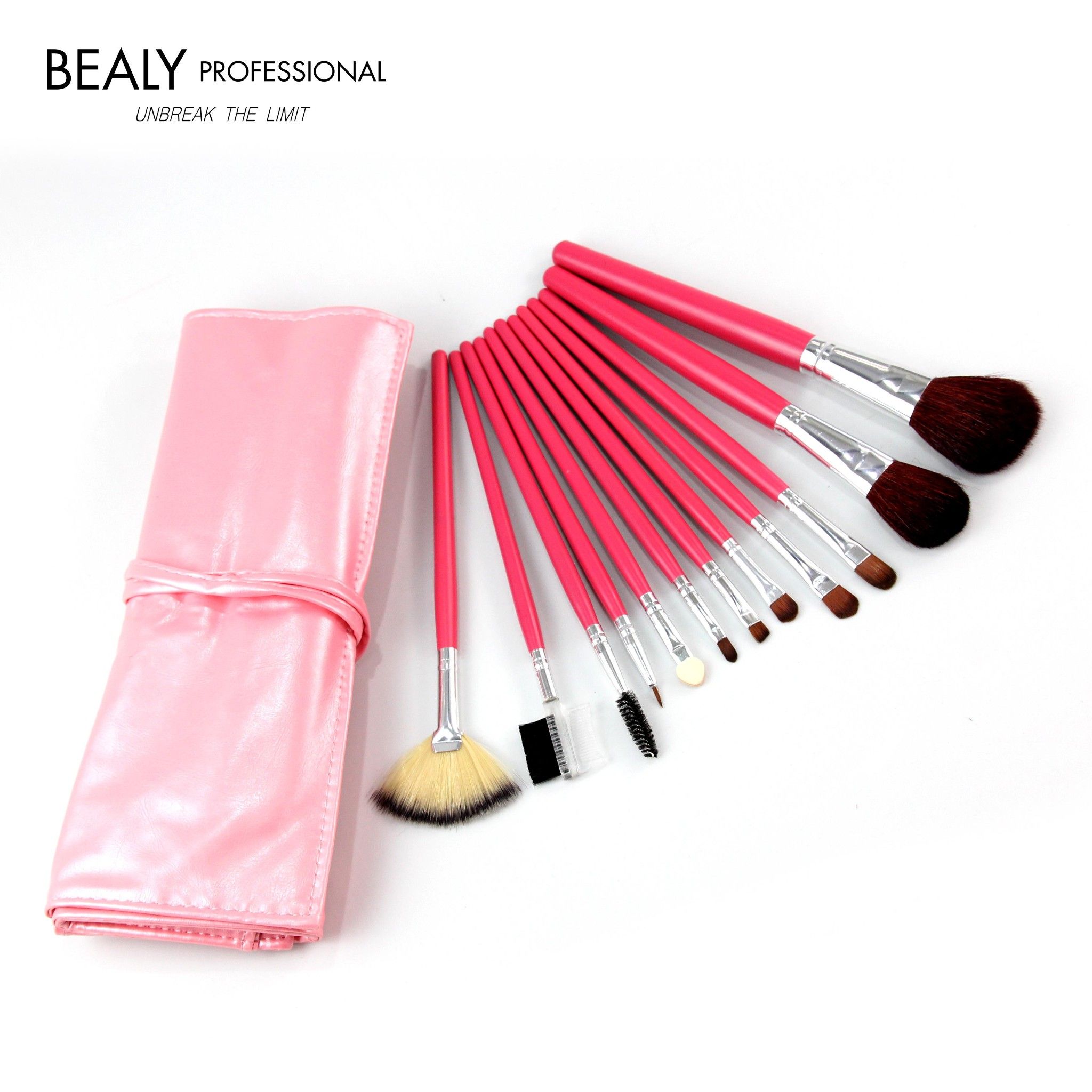 BỘ CỌ TRANG ĐIỂM BEALY 12 MÓN HỒNG PHẤN