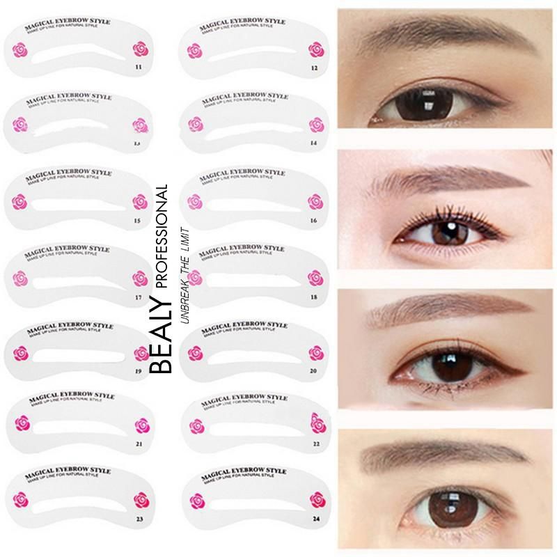 SET 24 MIẾNG KHUÔN KẺ CHÂN MÀY MAGICAL EYEBROW STYLE