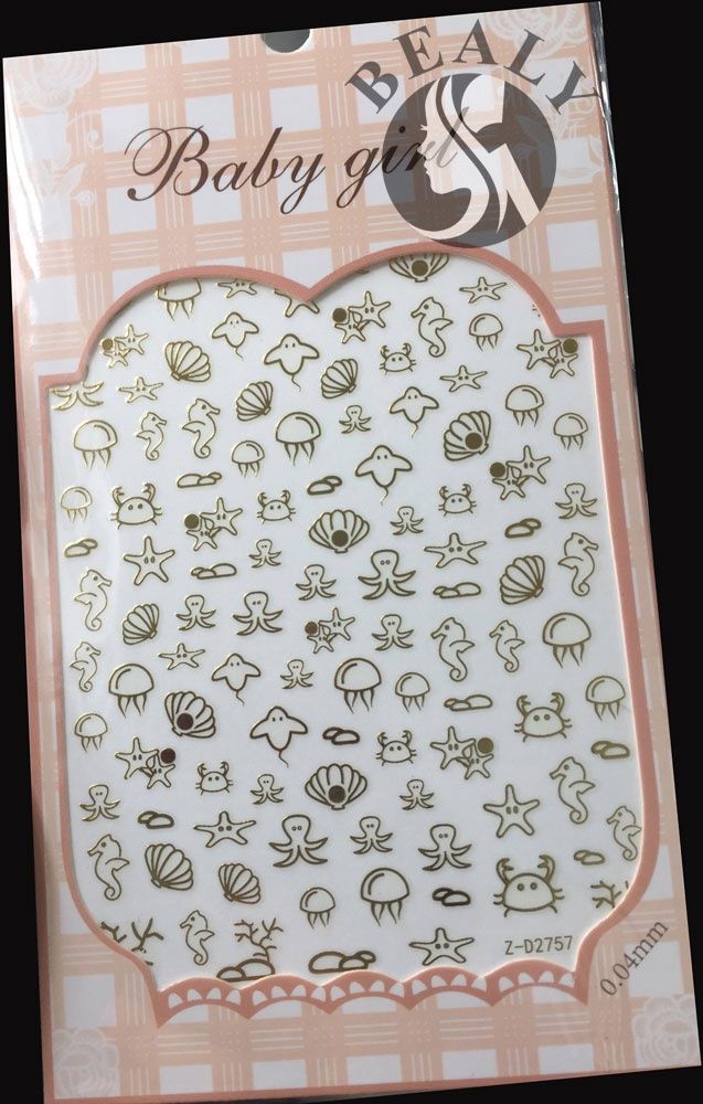 STICKER DÁN MÓNG BABY GIRL TÚI HỒNG CARO VUÔNG Z-D2757