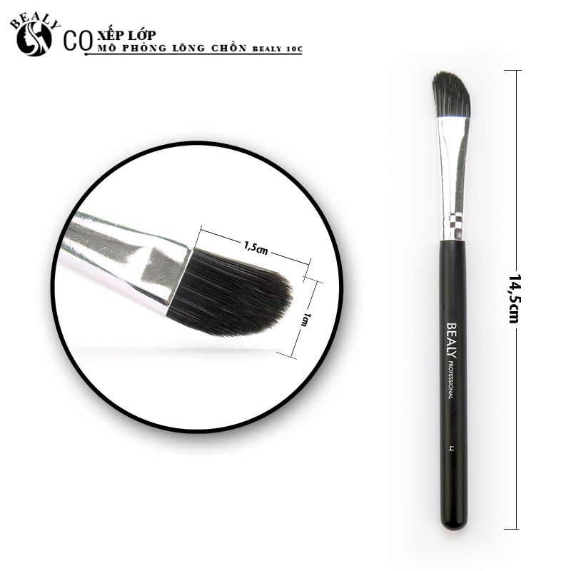 BỘ CỌ TRANG ĐIỂM XẾP LỚP MÔ PHỎNG LÔNG CHỒN BEALY 10C