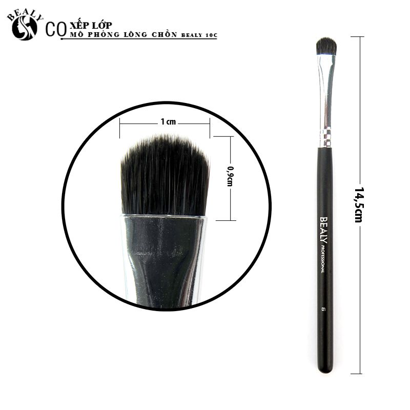 BỘ CỌ TRANG ĐIỂM XẾP LỚP MÔ PHỎNG LÔNG CHỒN BEALY 10C