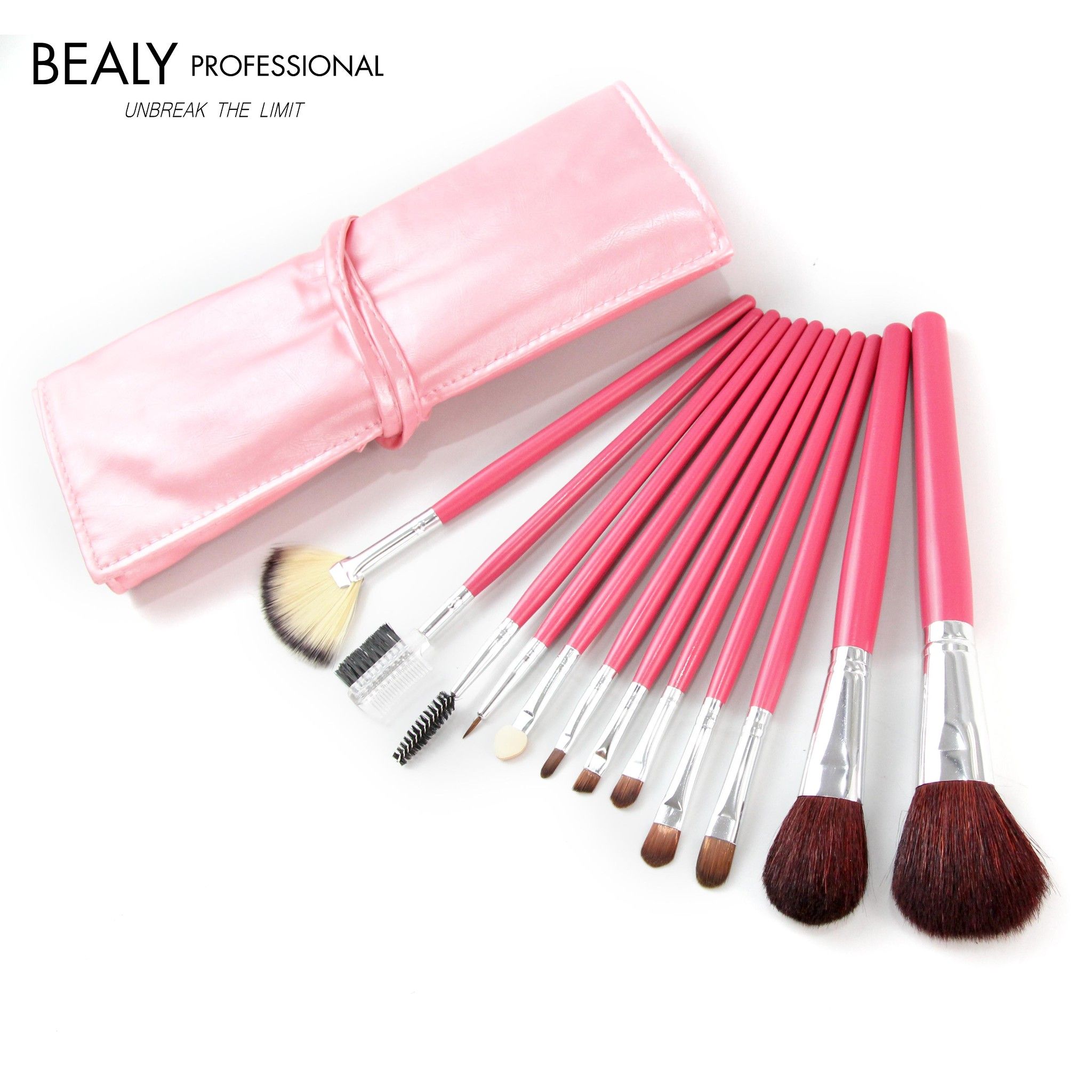 BỘ CỌ TRANG ĐIỂM BEALY 12 MÓN HỒNG PHẤN