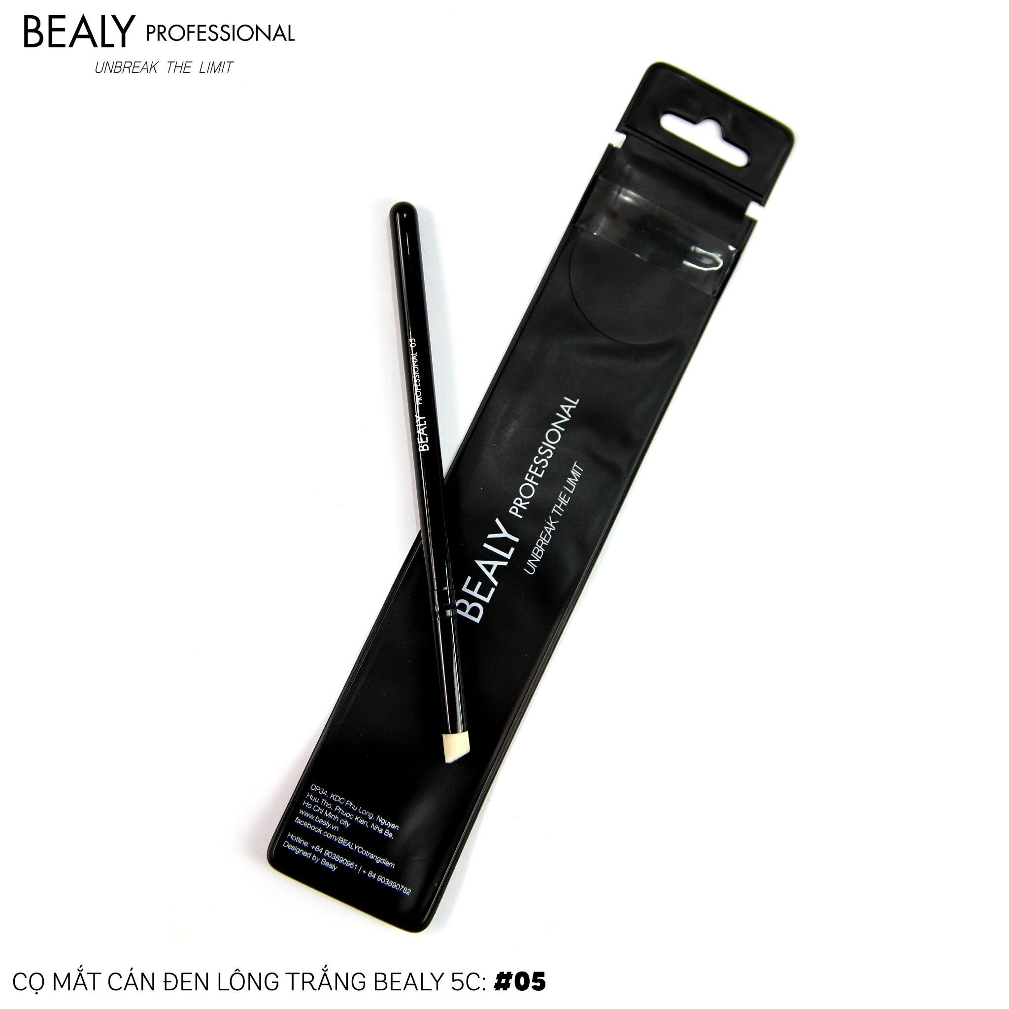CỌ MẮT ĐẦU XÉO CÁN ĐEN LÔNG TRẮNG BEALY N0.05