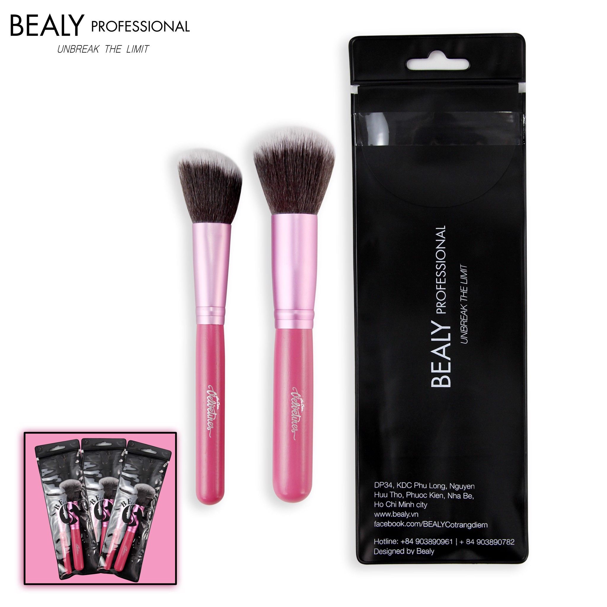 SET CỌ PHỦ PHẤN VÀ TẠO KHỐI CÁN HỒNG 2C