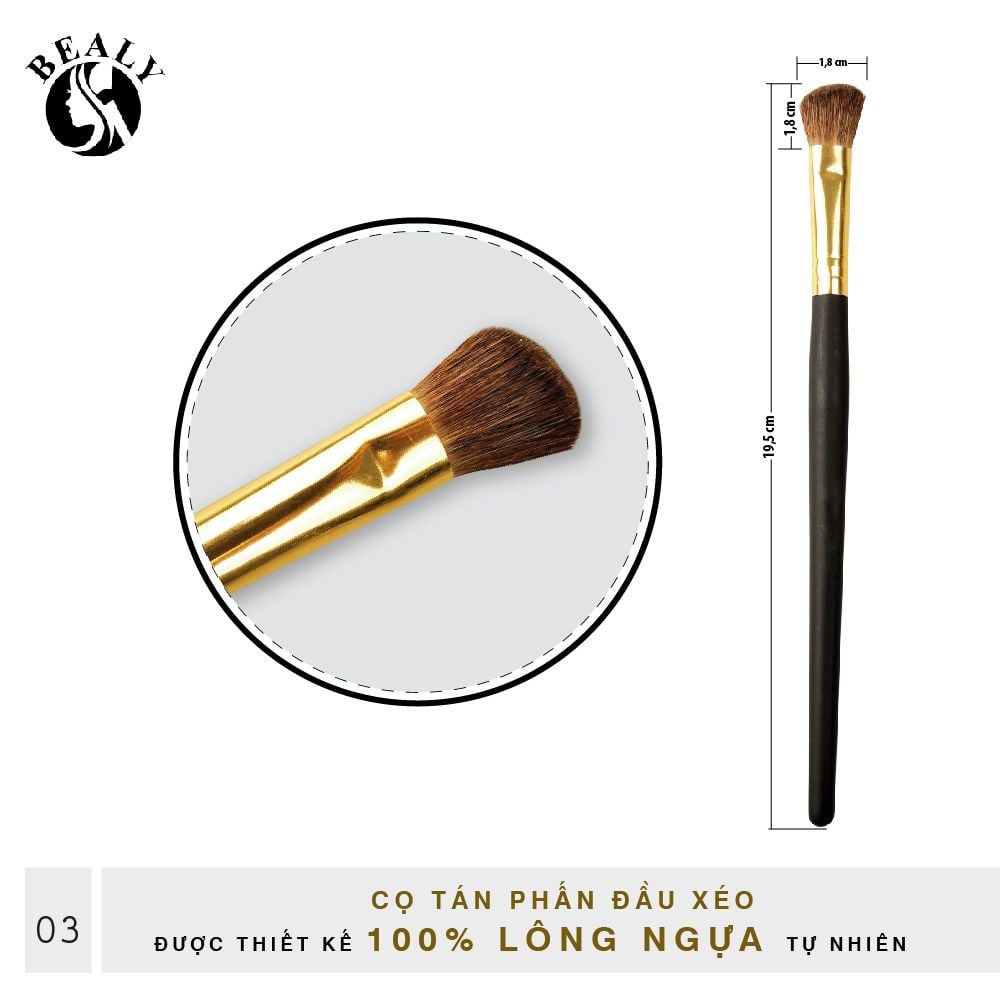 CỌ MẮT ĐẦU XÉO LÔNG NGỰA BEALY CÁN ĐEN #3