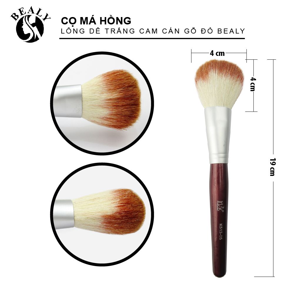 CỌ MÁ HỒNG LÔNG DÊ TRẮNG CAM CÁN GỖ ĐỎ