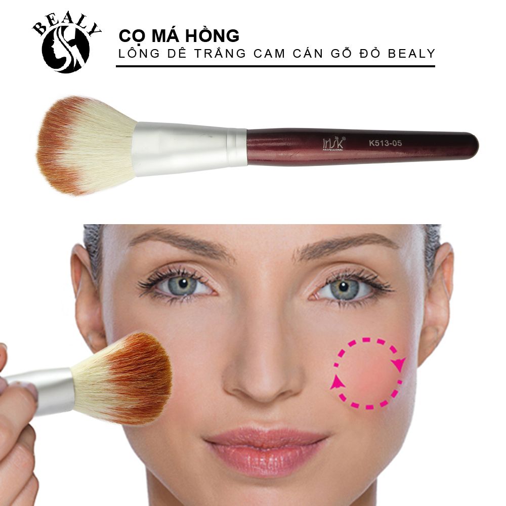 CỌ MÁ HỒNG LÔNG DÊ TRẮNG CAM CÁN GỖ ĐỎ