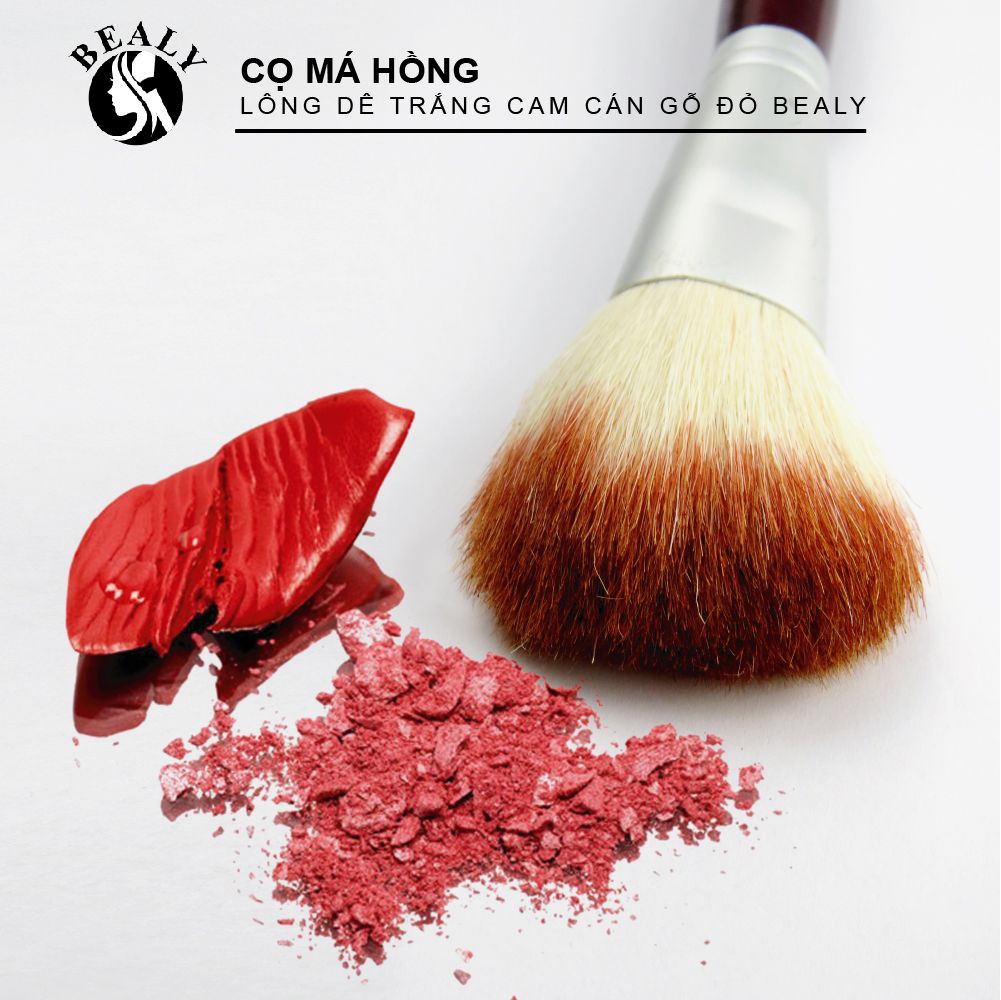 CỌ MÁ HỒNG LÔNG DÊ TRẮNG CAM CÁN GỖ ĐỎ