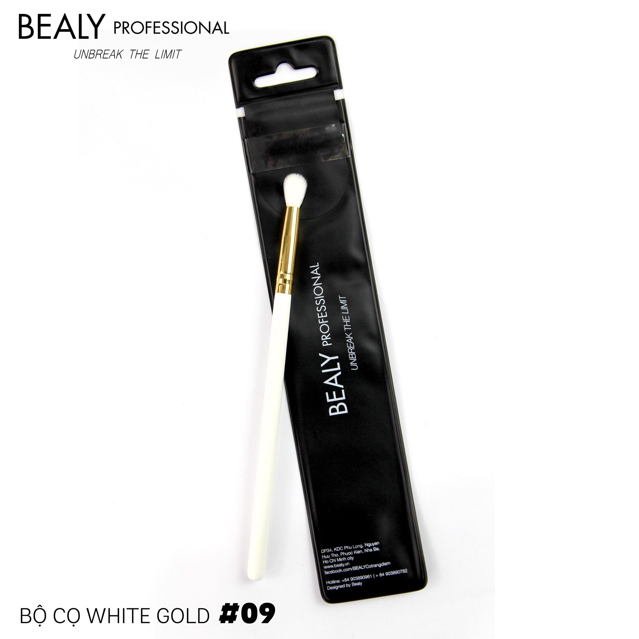 CỌ TÁN PHẤN MẮT WHITE GOLD N0.09