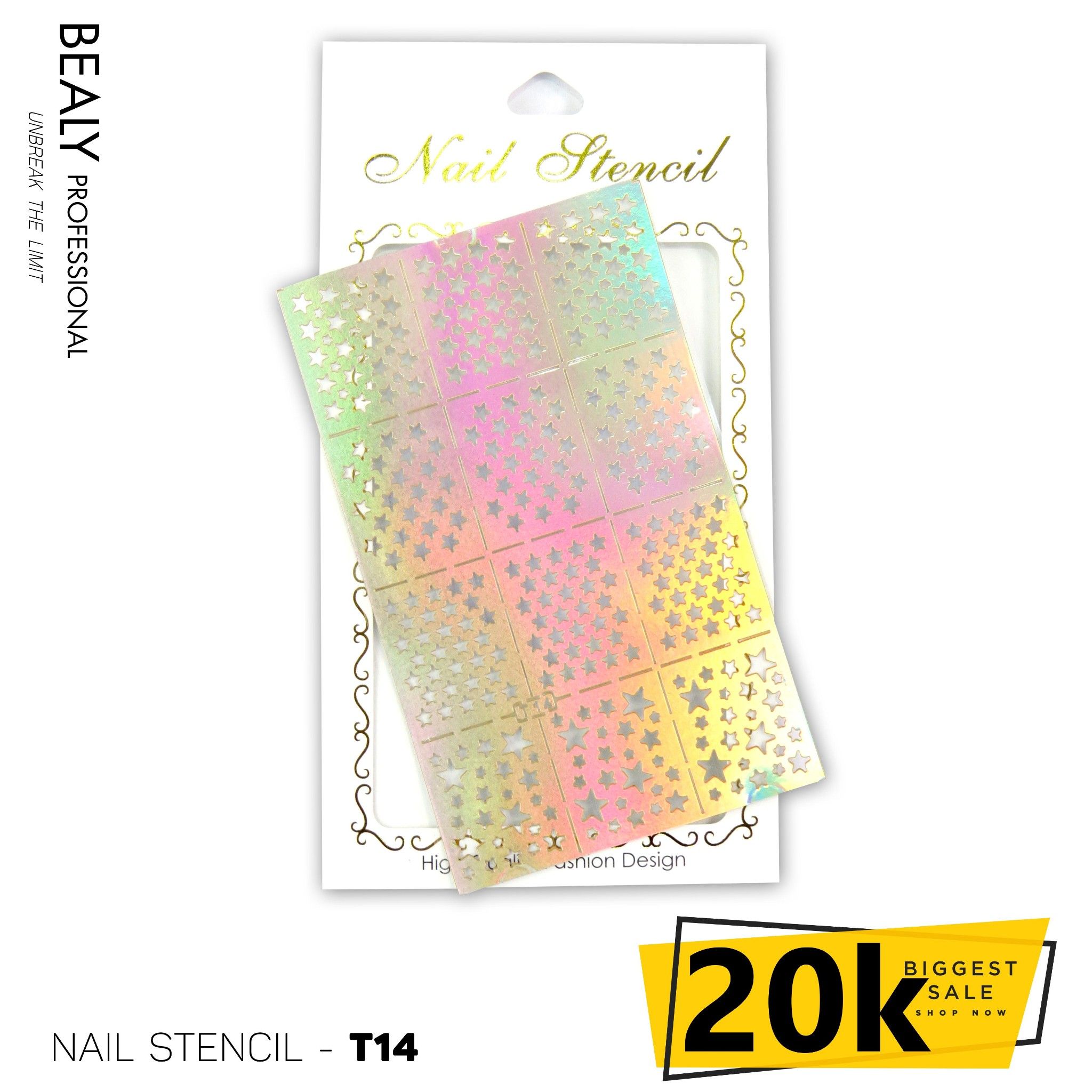 GIẤY DÁN SƠN MÓNG TẠO KIỂU NAIL STENCIL TÚI TRẮNG #T14