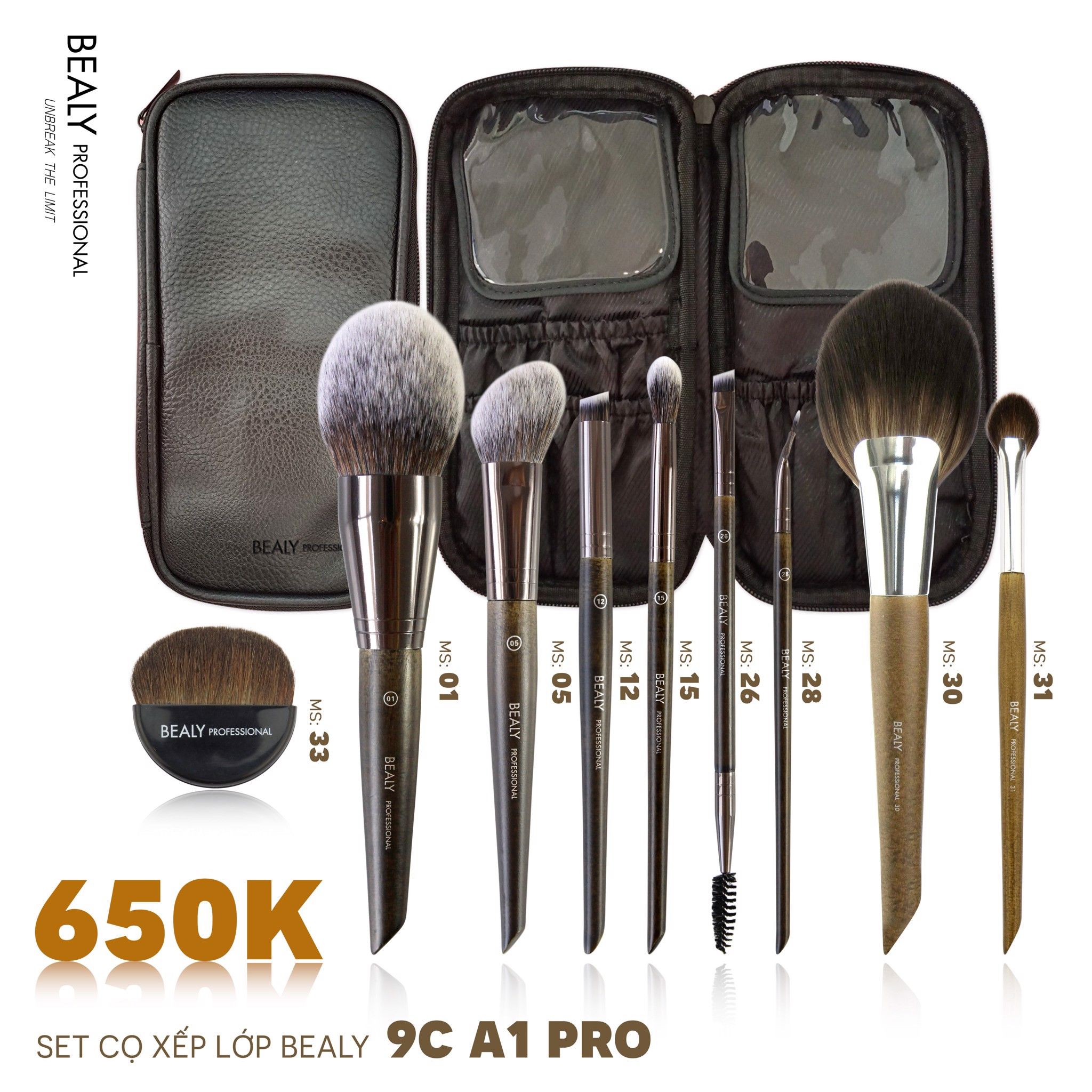 SET CỌ TRANG ĐIỂM XẾP LỚP BEALY 9C A1 PRO ( 2020)