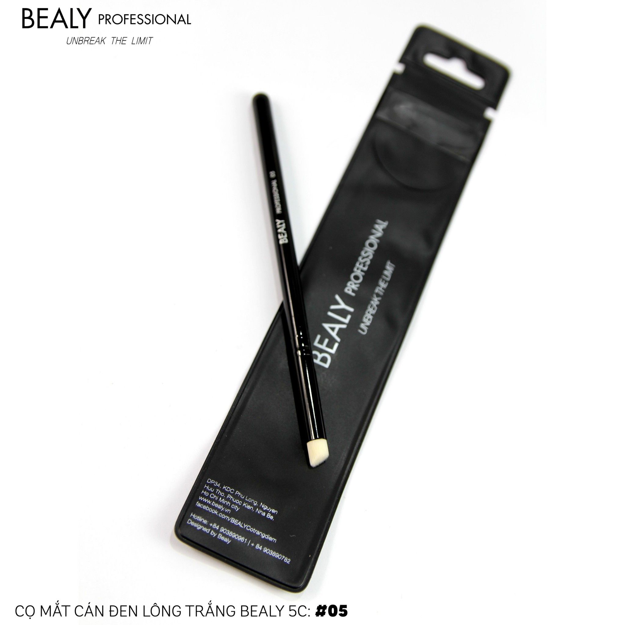 CỌ MẮT ĐẦU XÉO CÁN ĐEN LÔNG TRẮNG BEALY N0.05