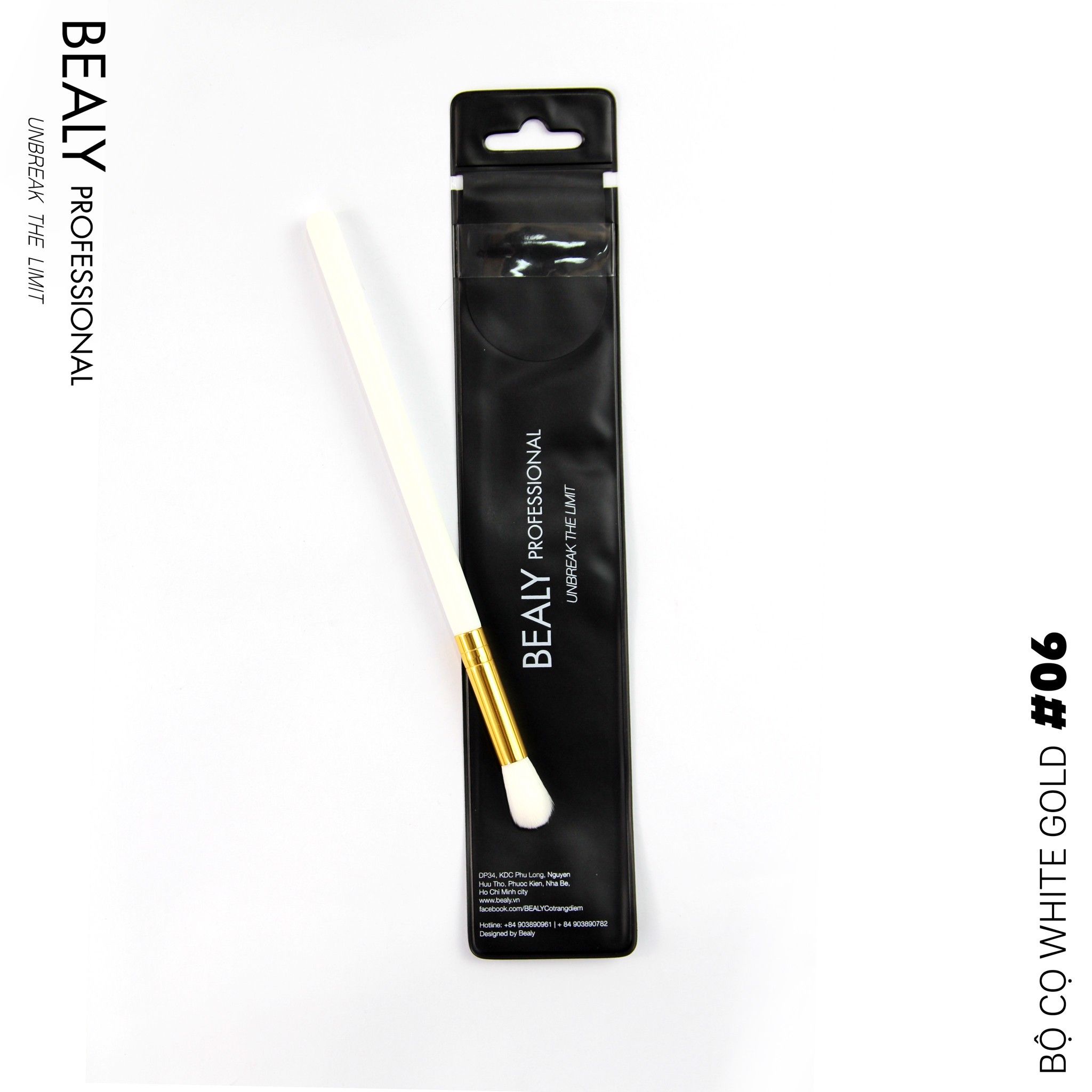 CỌ TÁN MÀU MẮT WHITE GOLD N0.06