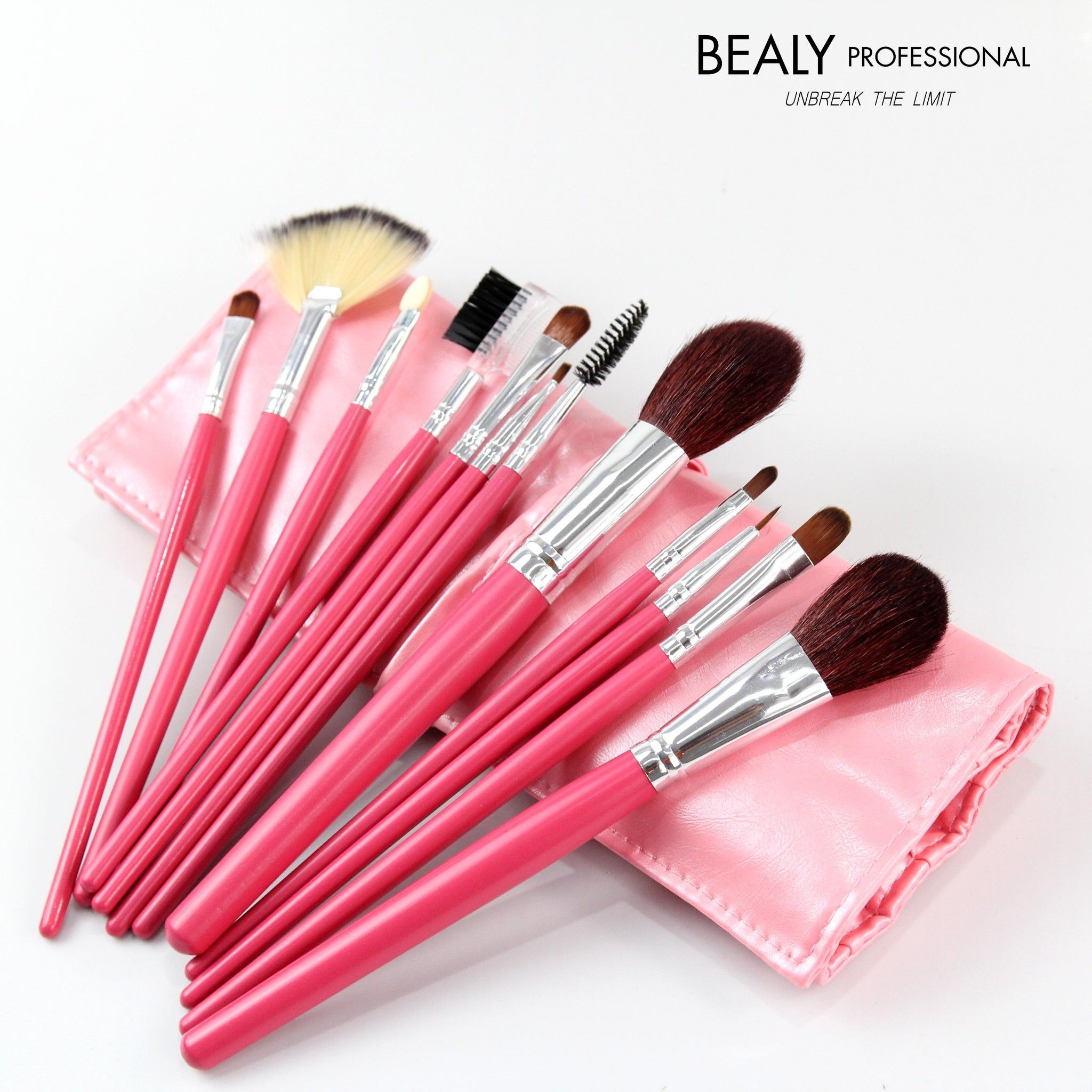 BỘ CỌ TRANG ĐIỂM BEALY 12 MÓN HỒNG PHẤN