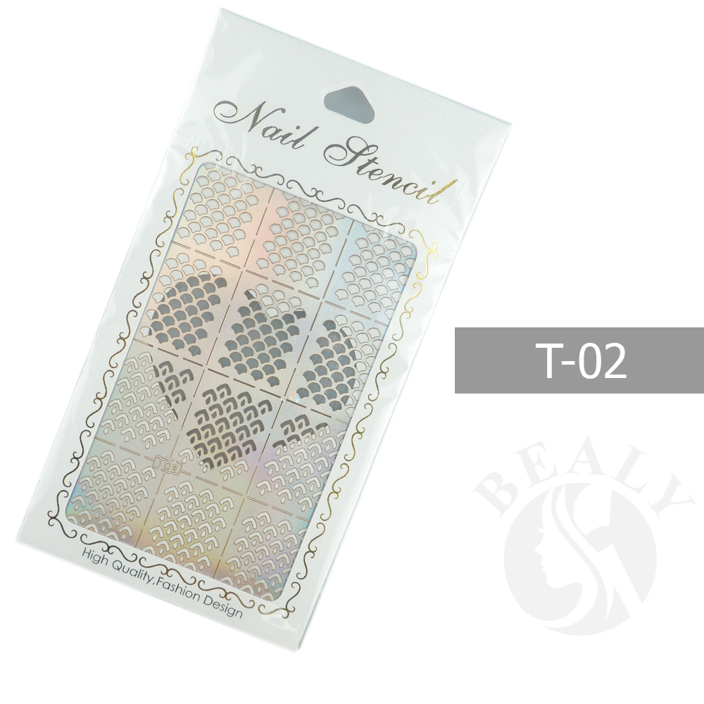 GIẤY DÁN SƠN MÓNG TẠO KIỂU NAIL STENCIL TÚI TRẮNG #T02