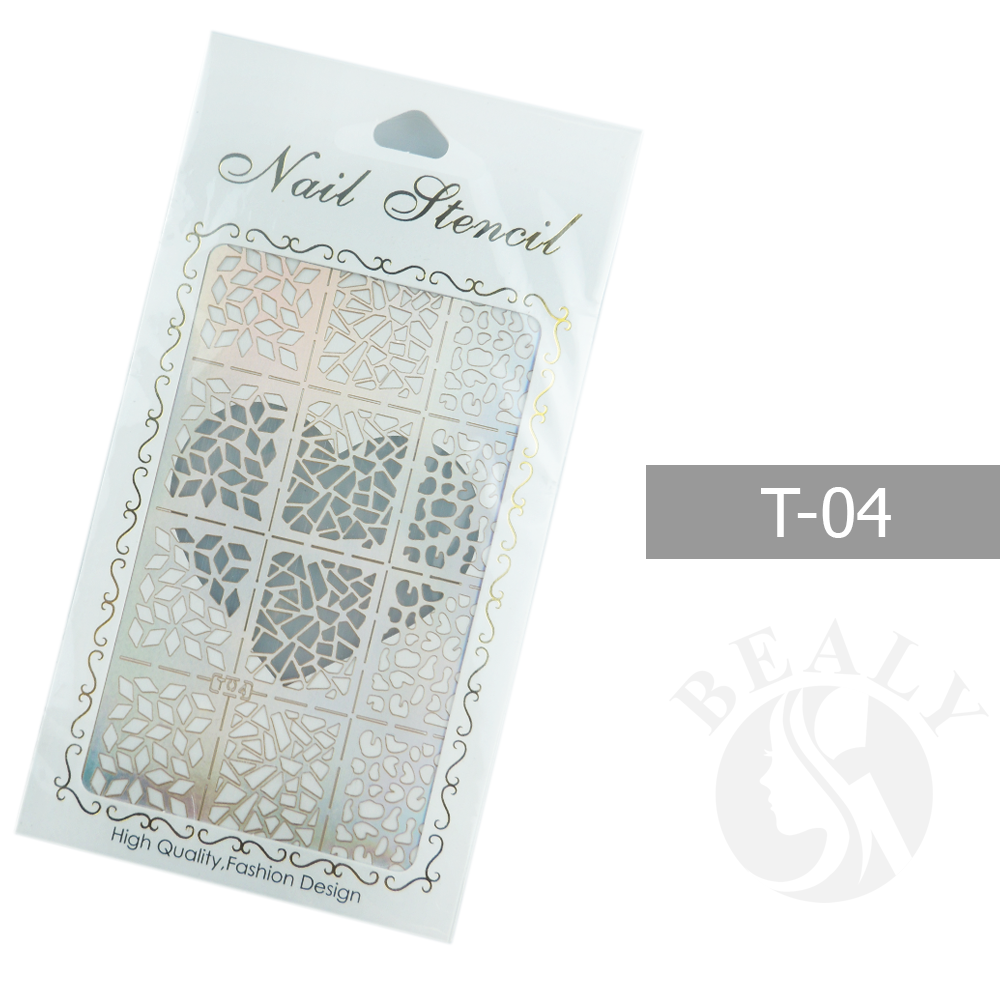 GIẤY DÁN SƠN MÓNG TẠO KIỂU NAIL STENCIL TÚI TRẮNG #T04