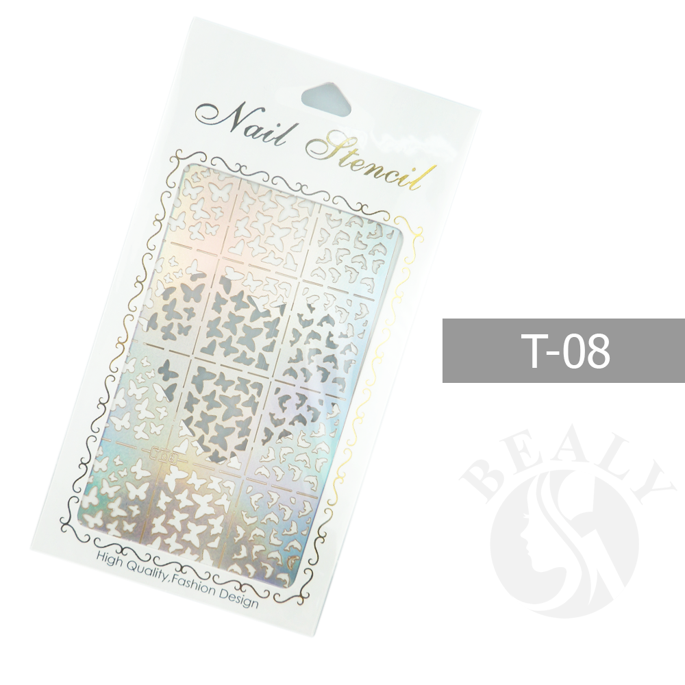 GIẤY DÁN SƠN MÓNG TẠO KIỂU NAIL STENCIL TÚI TRẮNG #T08