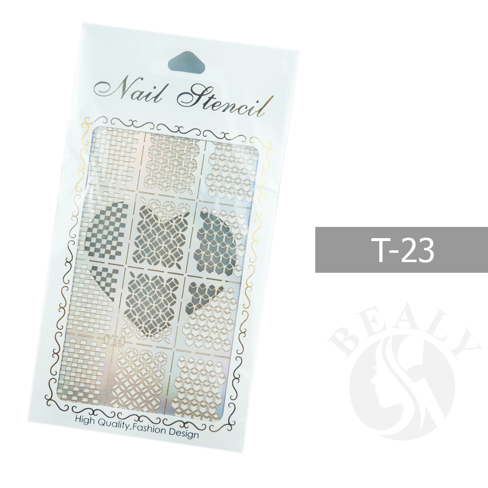 GIẤY DÁN SƠN MÓNG TẠO KIỂU NAIL STENCIL TÚI TRẮNG #T23